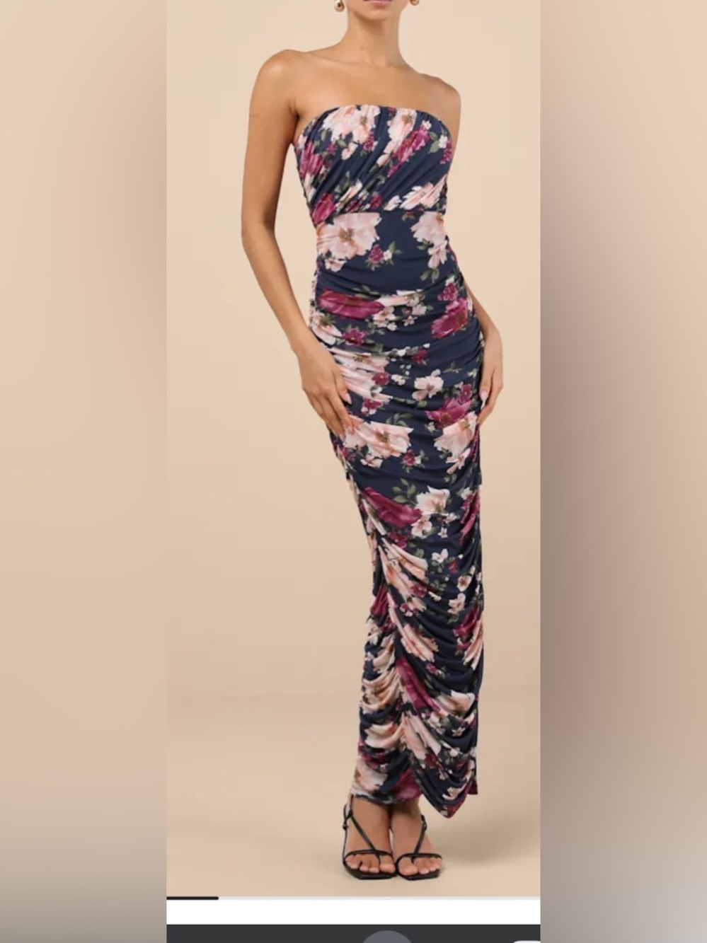 Ruched Maxi Dress NWT size L